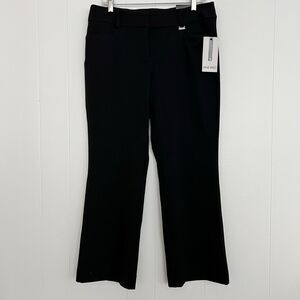 Nine West Women’s Black Bootcut Trouser Stretch Career Mid Rise Pants 8 NWT